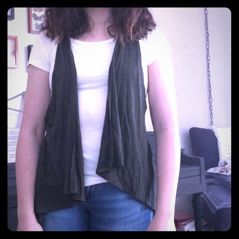 Blouse With Attached Vest